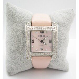 Women Ceres New York Quartz WR Analog 28mm Tank Watch (I44) "New Battery"